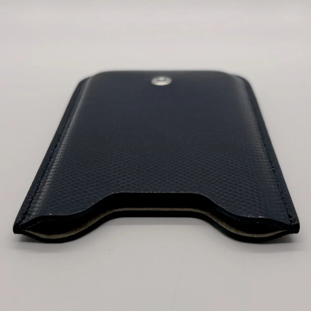 Montblanc Black Leather Phone Case